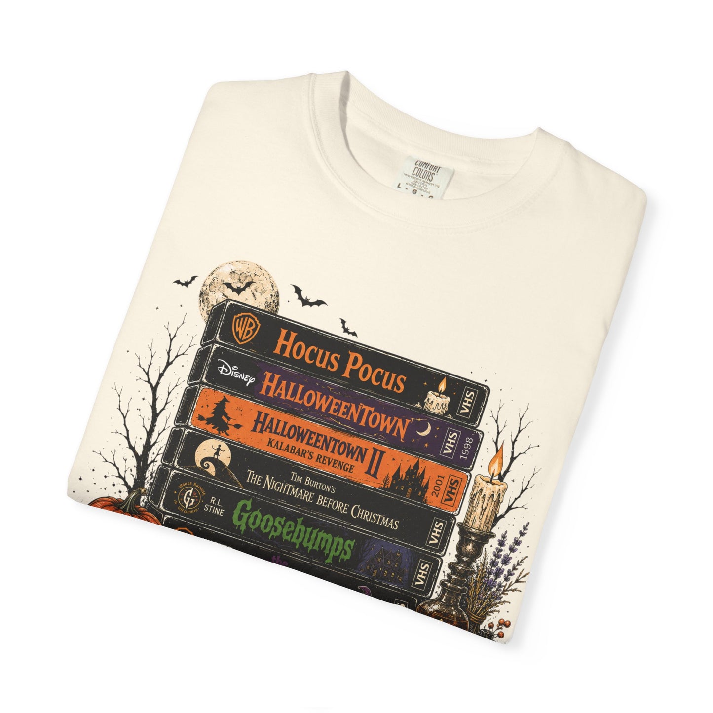 Spooky Movie Night Halloween T-Shirt | Vintage Fall Graphic Tee