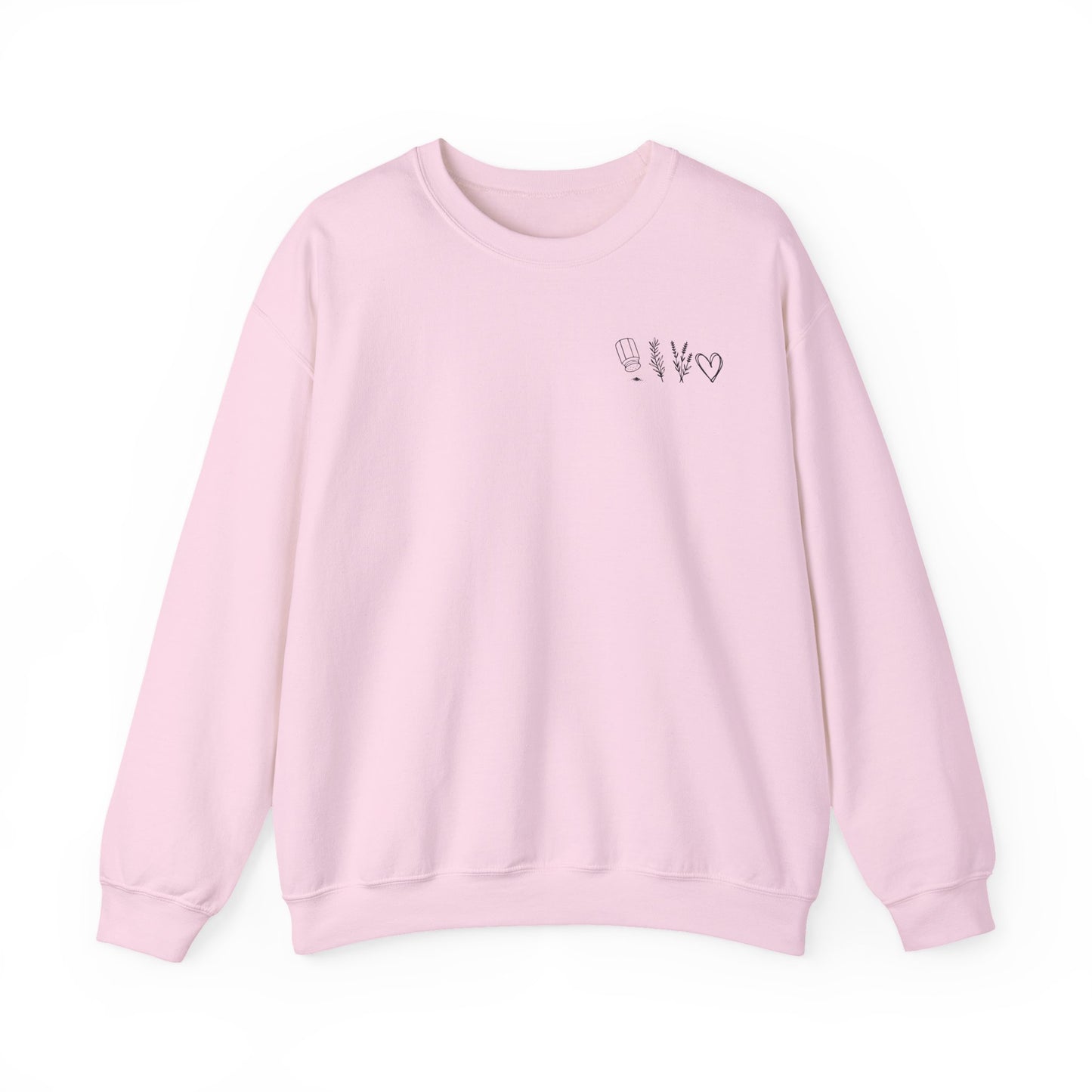 Salt, Rosemary, Lavender & Love Crewneck Sweatshirt | Practical Magic Graphic Sweatshirt