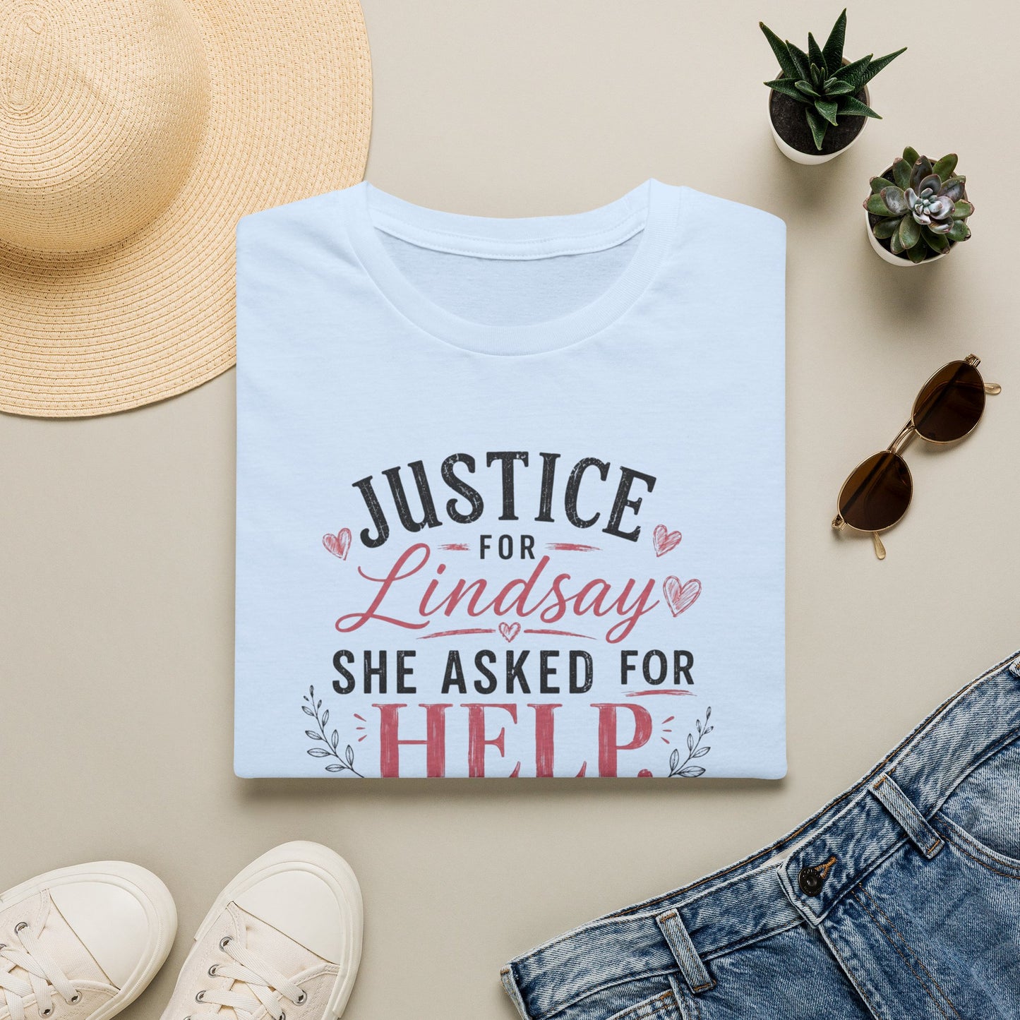 CDC Heart Support Tee | Minimal Black Back Design | Postpartum Mental Health Awareness Shirt