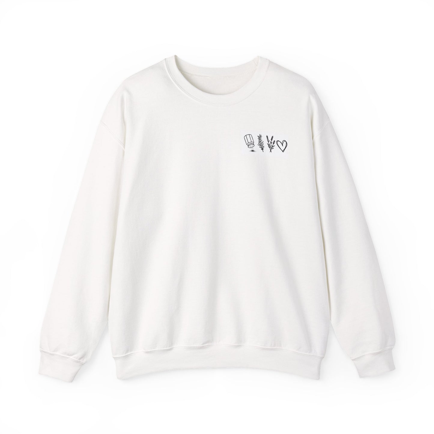 Salt, Rosemary, Lavender & Love Crewneck Sweatshirt | Practical Magic Graphic Sweatshirt