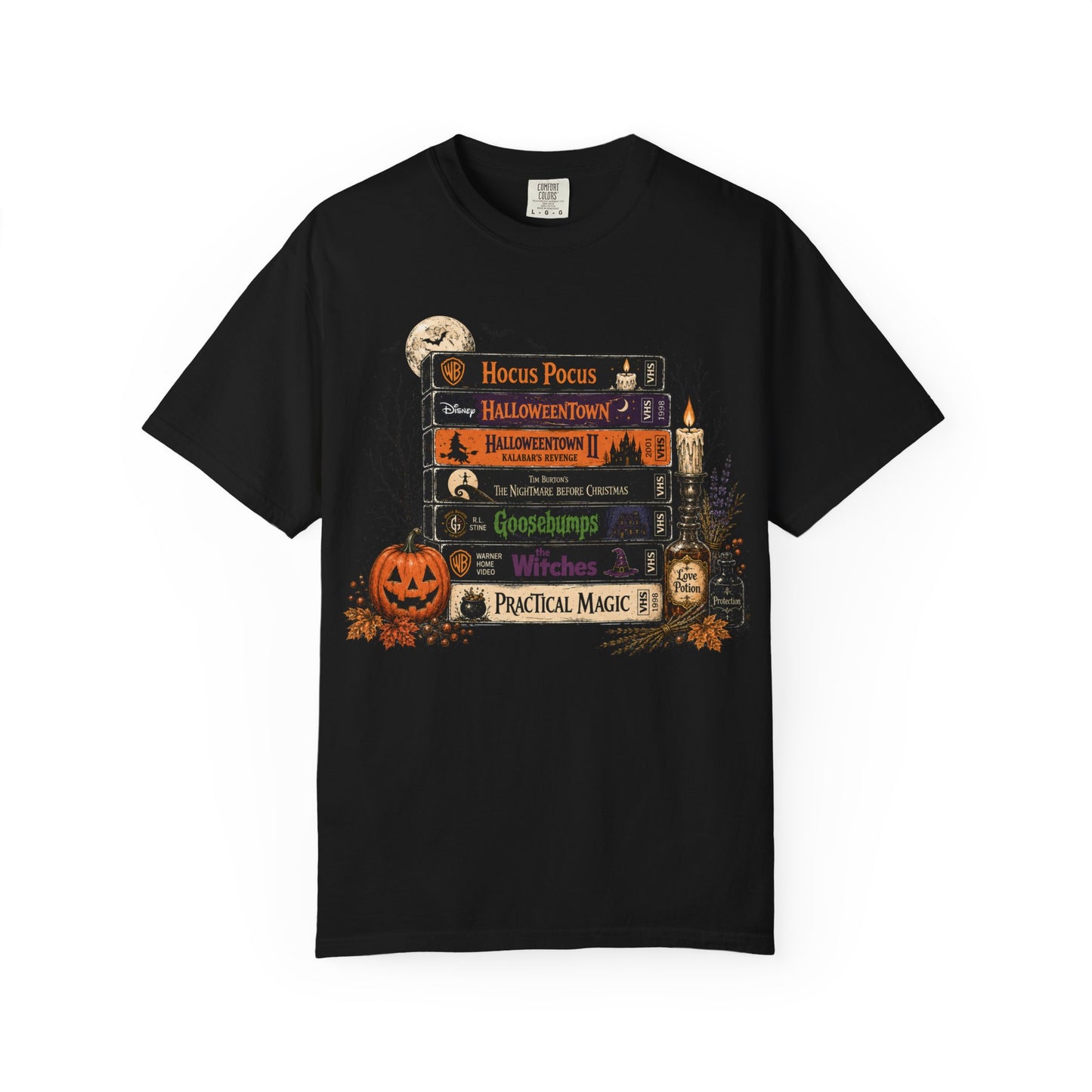 Spooky Movie Night Halloween T-Shirt | Vintage Fall Graphic Tee
