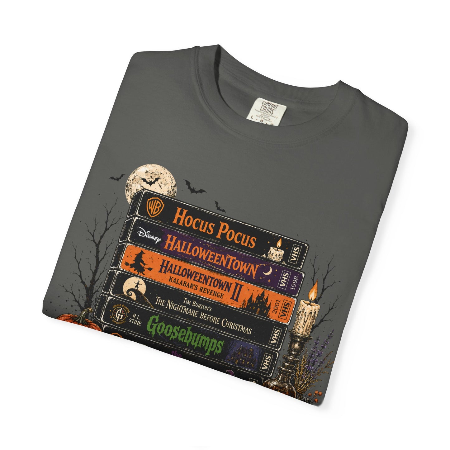 Spooky Movie Night Halloween T-Shirt | Vintage Fall Graphic Tee