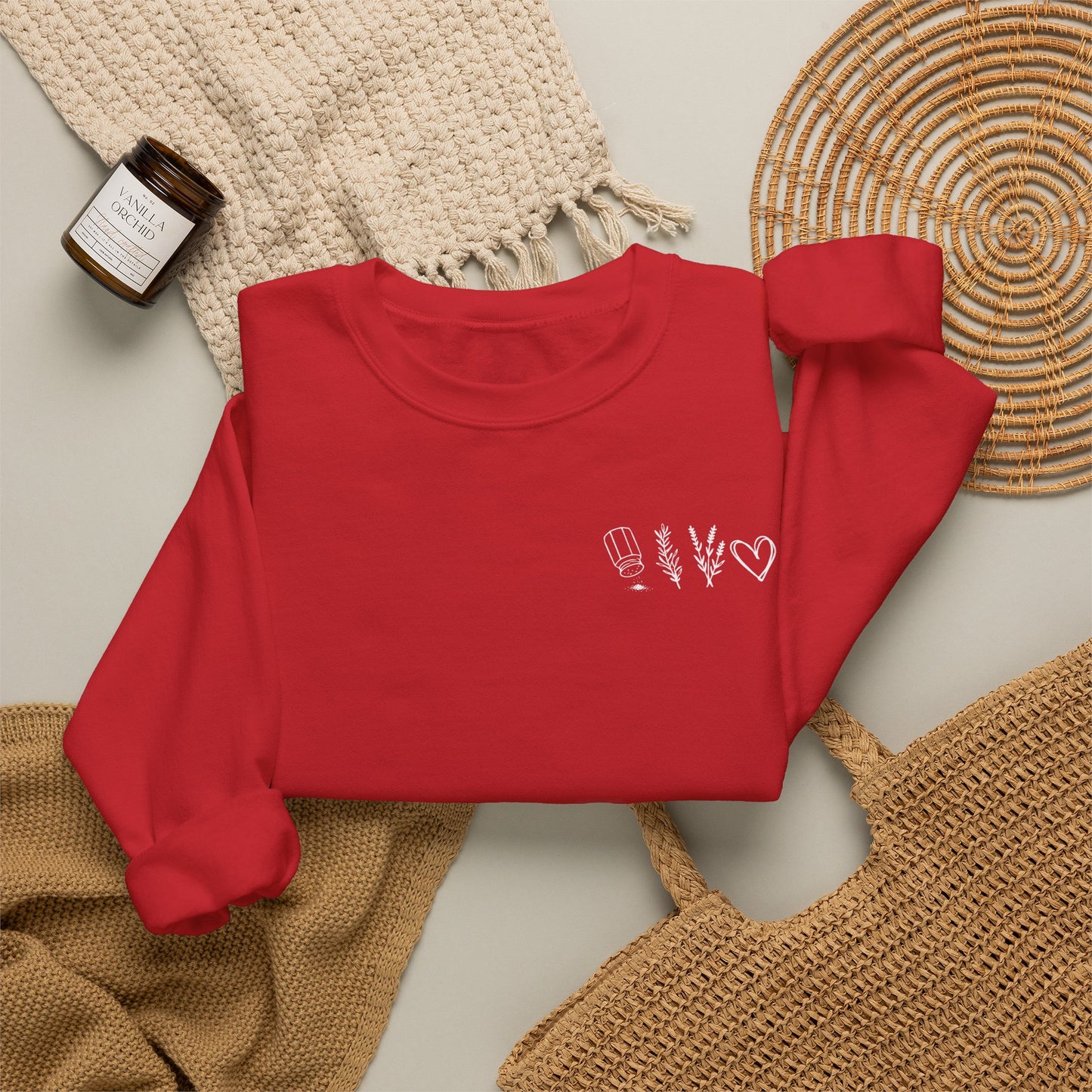 Salt, Rosemary, Lavender & Love Crewneck Sweatshirt | Practical Magic Graphic Sweatshirt