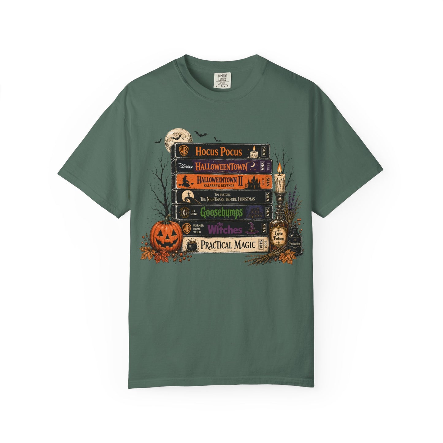 Spooky Movie Night Halloween T-Shirt | Vintage Fall Graphic Tee