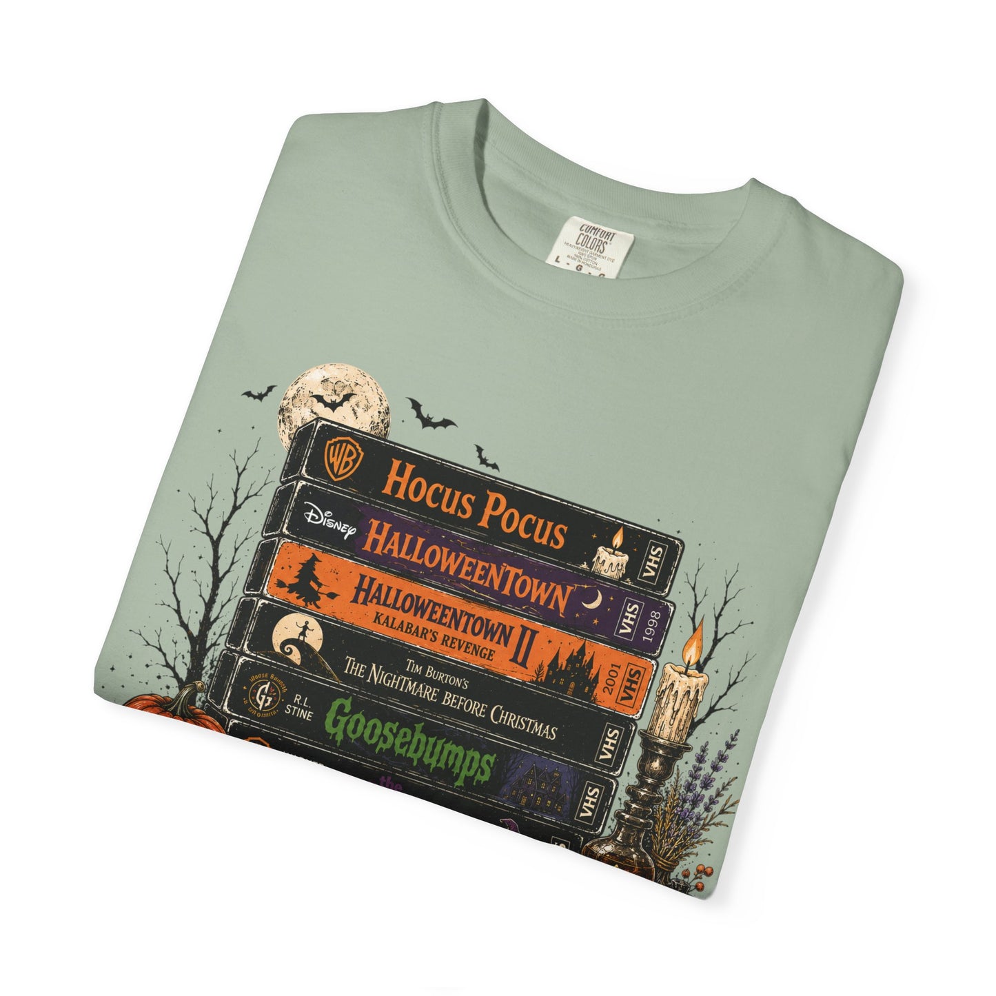 Spooky Movie Night Halloween T-Shirt | Vintage Fall Graphic Tee