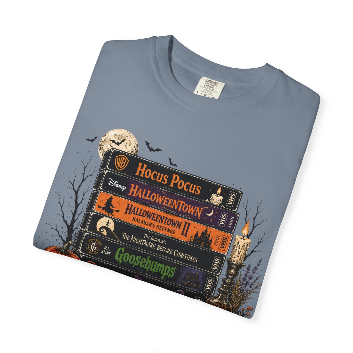 Spooky Movie Night Halloween T-Shirt | Vintage Fall Graphic Tee