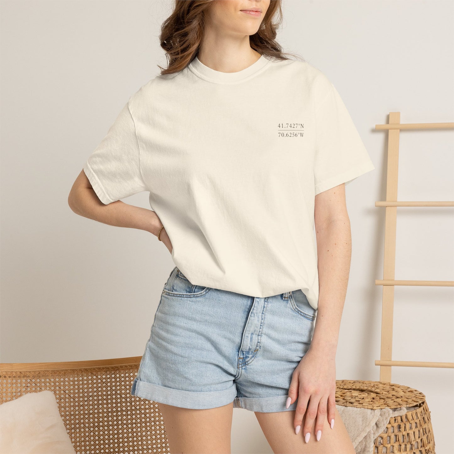 The Bourne Bridge Coordinates Tee | Cape Cod Collection