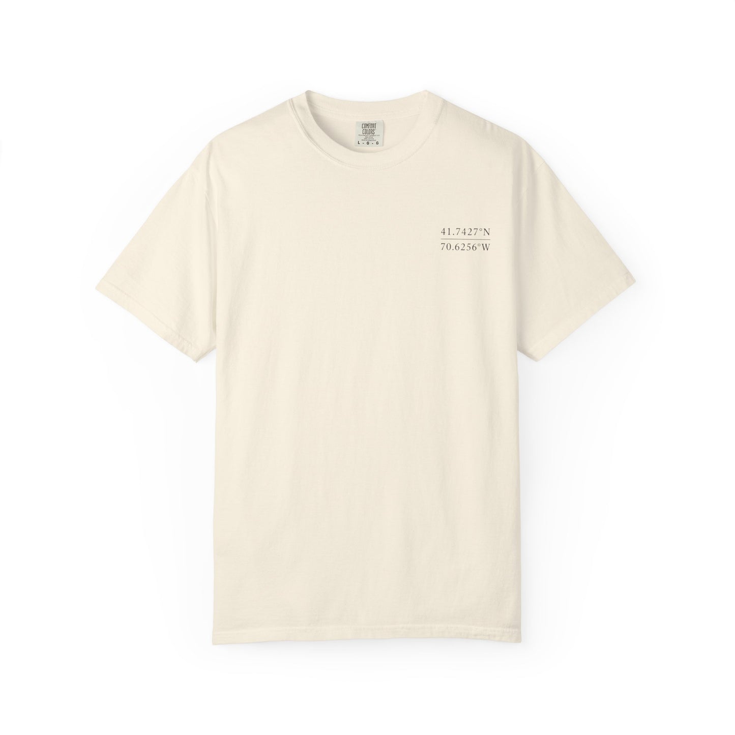 The Bourne Bridge Coordinates Tee | Cape Cod Collection
