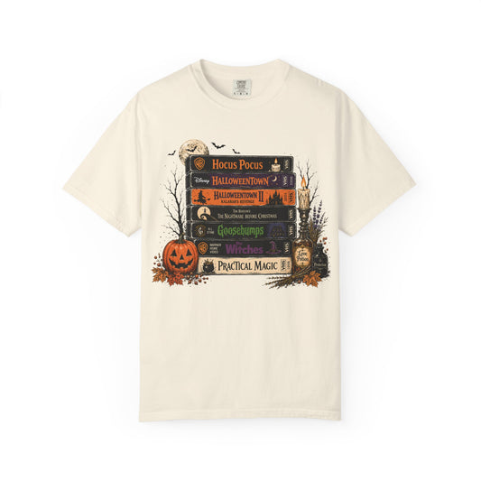 Spooky Movie Night Halloween T-Shirt | Vintage Fall Graphic Tee