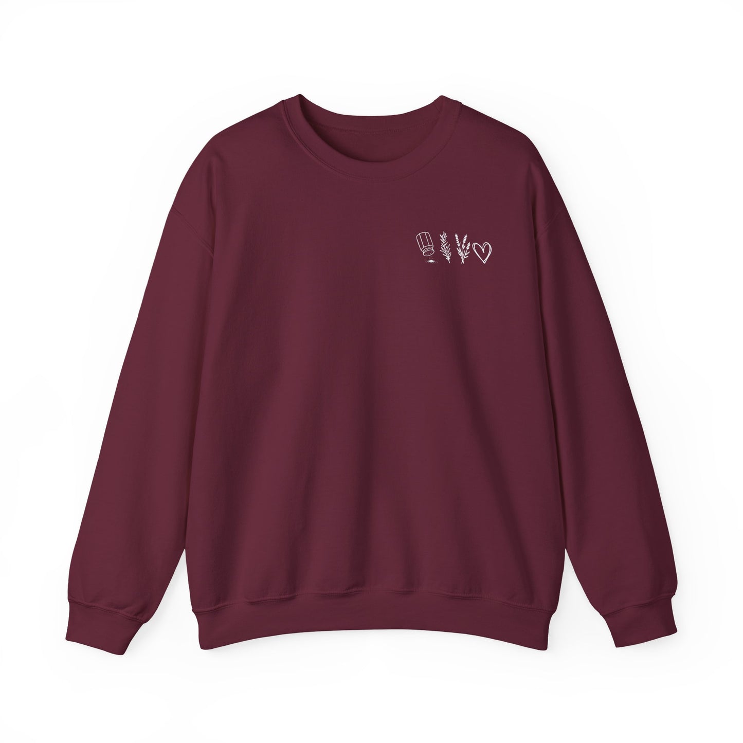 Salt, Rosemary, Lavender & Love Crewneck Sweatshirt | Practical Magic Graphic Sweatshirt