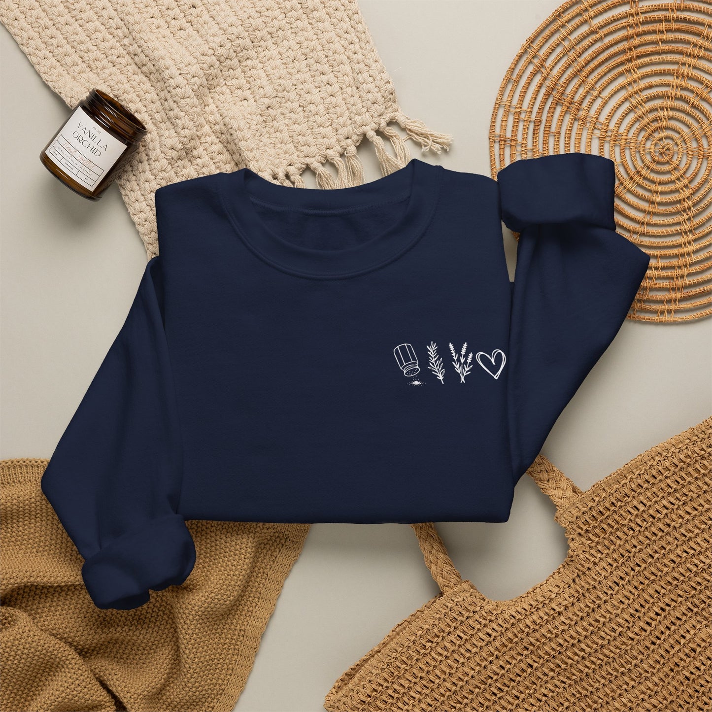 Salt, Rosemary, Lavender & Love Crewneck Sweatshirt | Practical Magic Graphic Sweatshirt