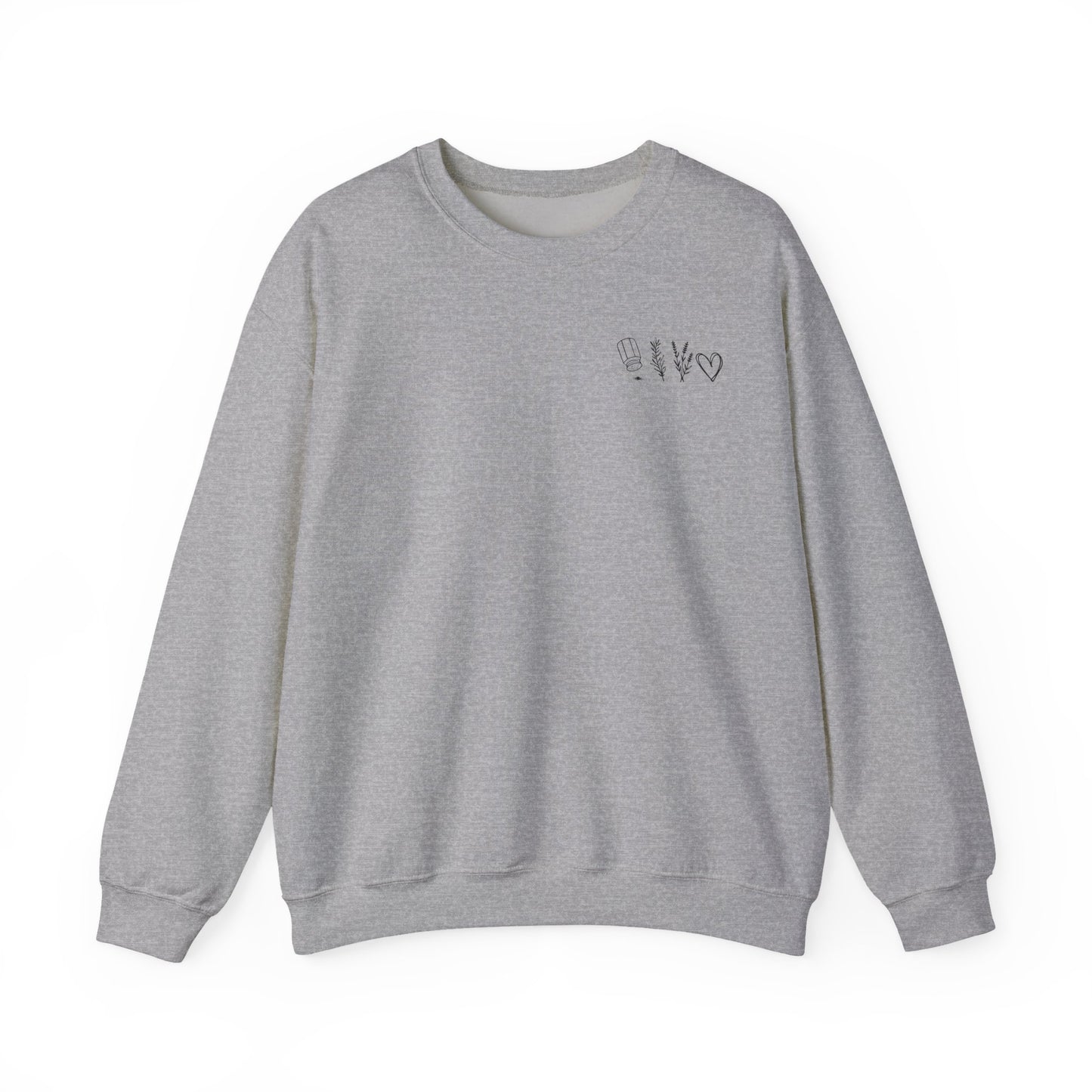 Salt, Rosemary, Lavender & Love Crewneck Sweatshirt | Practical Magic Graphic Sweatshirt
