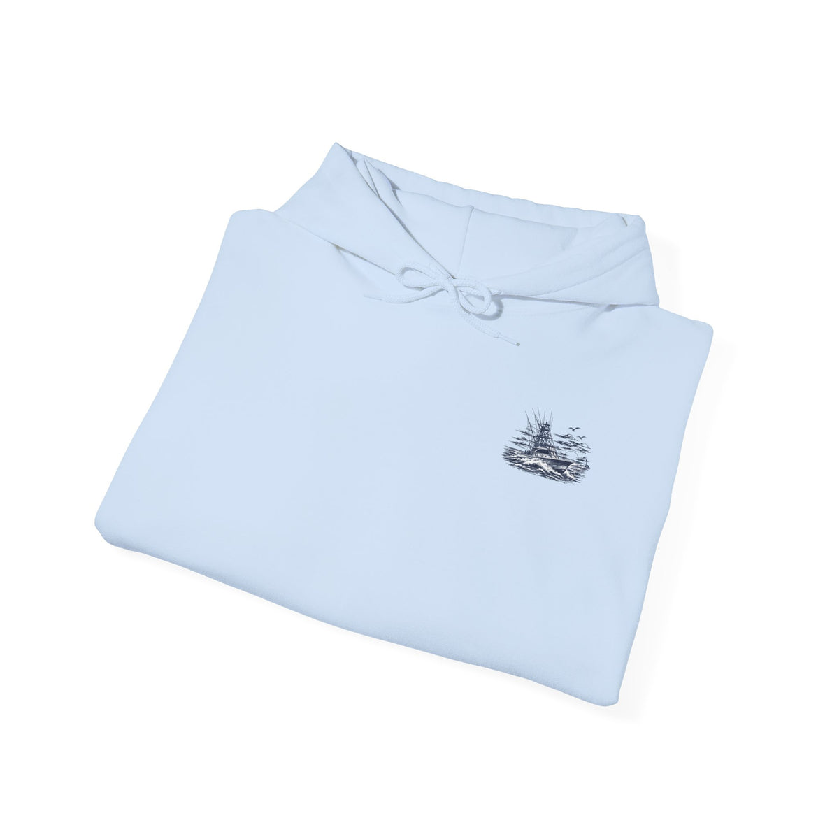 Addi’s Cape Cod Fishing Hoodie | Nautical Sportfishing Sweatshirt | Cape Cod Sleeve Design