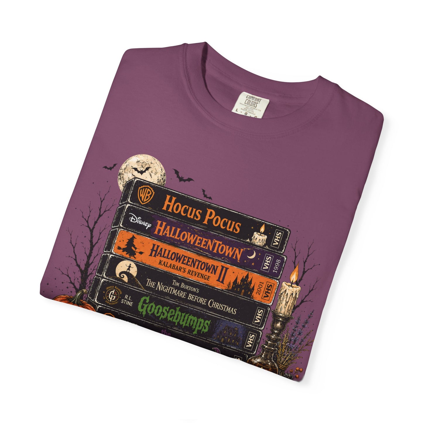 Spooky Movie Night Halloween T-Shirt | Vintage Fall Graphic Tee