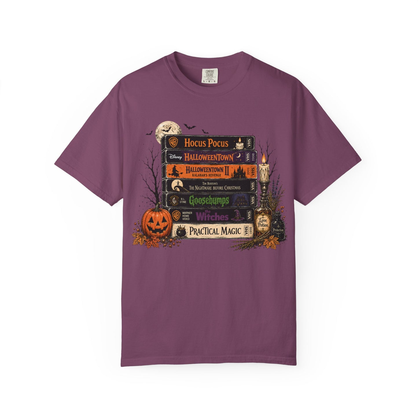 Spooky Movie Night Halloween T-Shirt | Vintage Fall Graphic Tee