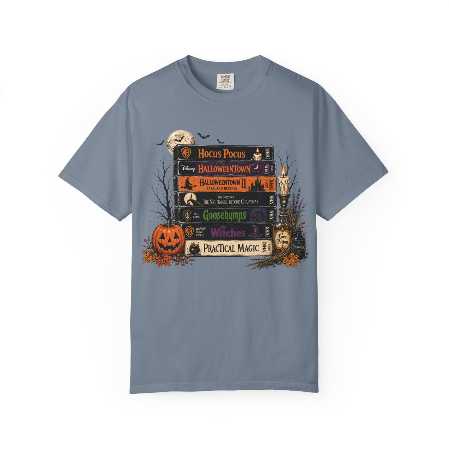 Spooky Movie Night Halloween T-Shirt | Vintage Fall Graphic Tee