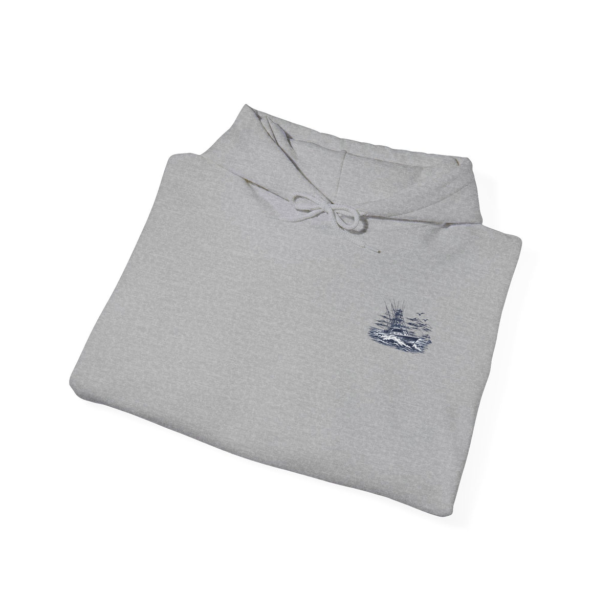 Addi’s Cape Cod Fishing Hoodie | Nautical Sportfishing Sweatshirt | Cape Cod Sleeve Design