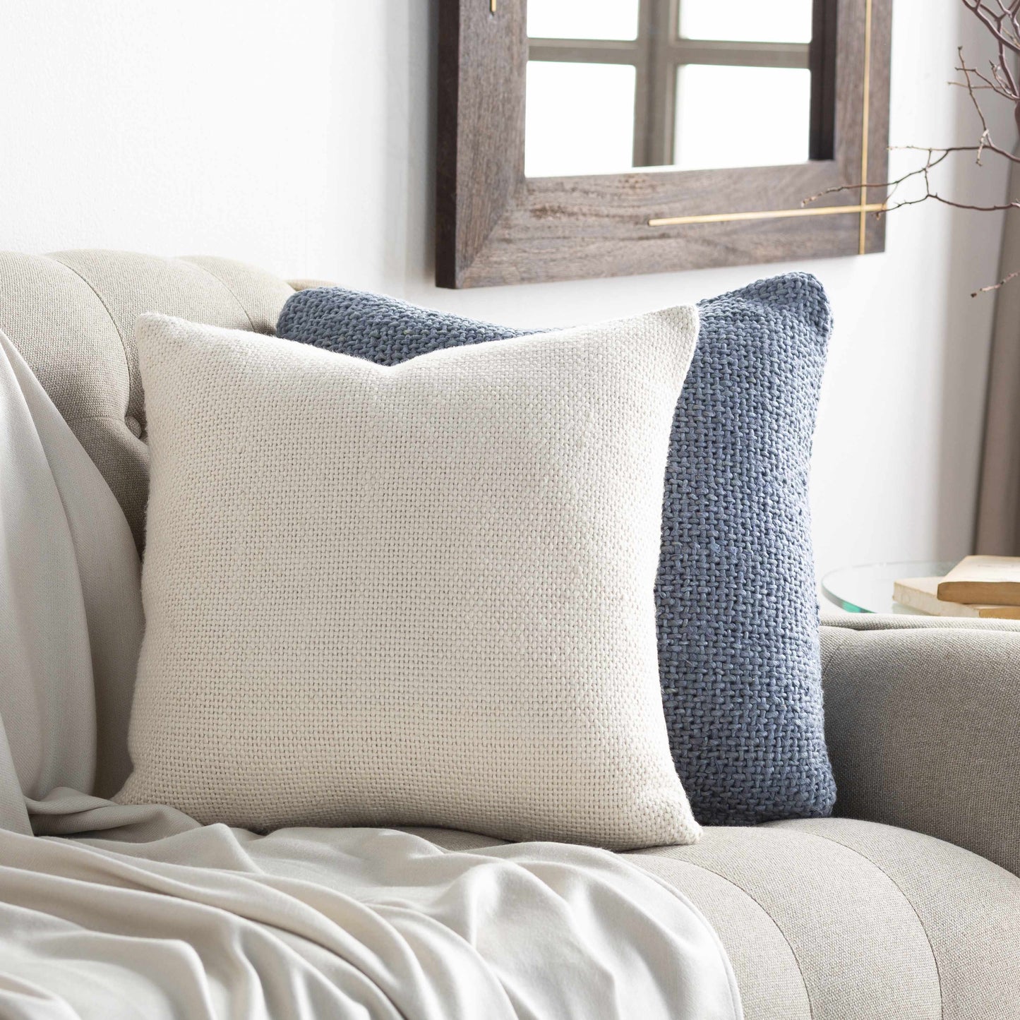 Anxo Cream Square Throw Pillow - Clearance